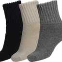 BomKinta Boot Socks for Women Winter Solid Thick Warm Socks Cozy Crew Socks Christmas Gift (Medium, Mix-color 5)