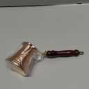 Turkish Coffee Copper Pot, Greek Arabic Coffee Maker, Handmade Cezve with Embroidered Handle- 2 Person