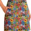 Viodia Women's 20" Knee Length Skorts Skirts UPF50+ Athletic Tennis Golf Skirt for Women Casual Summer Skirts (Small, Kaleidoscope)