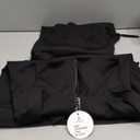 ANRABESS Women 2 Piece Outfits 2025 Fall Fashion Airport Wide Leg Pants Lounge Set Leisure Travel Vacation Clothes Sweatsuits (X-Large, Black)