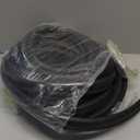 50 FT Black Latex Rubber Tubing,3/8in OD 1/4in ID Black 1 Continuous Piece