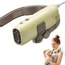 Hands-Free Dog Dryer for Pet Grooming, Adjustable Neck Hanger Pet Hair Dryer for Grooming Salon，Portable Pet Neck Dryer for Small Medium Dogs & Cats, Drying Quickly with Sturdy Bracket.(Brown)