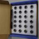 24pcs M14x1.5 Lug Nuts - Compatible with Chevrolet Colorado/Suburban/Silverado, GMC Express/Yukon/Sierra 1500, Ford F150/Expedition, One-Piece Design Factory Chrome Wheel Lug Nut Set