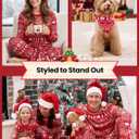 PATPAT Christmas Family Matching Pajama Sets Includes Christmas Socks - Perfect for Family Photos & Holiday Celebrations (White, XXL)