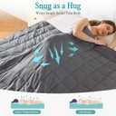 Topblan Weighted Blanket for Adults 15lbs, Soft Cooling Breathable Weighted Throw for Sleeping, Machine Washable Heavy Blanket with Glass Beads for Summer, Sofa Bed, 60"x80" Queen Size