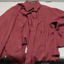 Mens Muscle Fit Dress Shirts Athletic Slim Fit Long Sleeve Stretch Casual Button Down Shirt (X-Large, Jam Red)