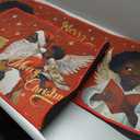 Ceenna 2 Pcs Winter Kitchen Rugs and Mats Set Snowflakes Let It Snow Reindeer Holiday Sink Floor Mat Kitchen Bathroom Xmas Tree Floor Decor for Home, 17 x 30, 17 x 47 Inch