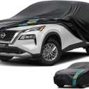 SUV Cover Waterproof All Weather for SUV & Jeep, Universal Fit for Honda CR-V, Toyota RAV4, Subaru Outback, BMW X3, Nissan Rogue, etc. Rain Winter Sun Protection. (Length: 182"-190") (2 Fit SUV-Length (182" To 190"), One-green)