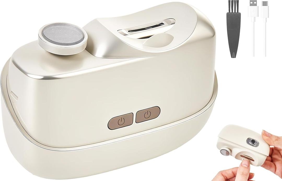 Electric Nail Clipper for Baby, Seniors, Kids, Automatic Finger Nail Cutter Trimmer Machine, 2-in-1 Rechargeable Nail Cloppers with LED Light and Storage Box, 2-Speed Nail Polisher for Children Type-C