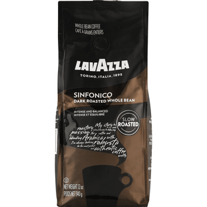 Lavazza Lavazza Sinfonico Whole Bean Coffee Blend, Dark Roast, Dark Roast, 340gr Bag, 340 Grams, BBD: 04-30-2022