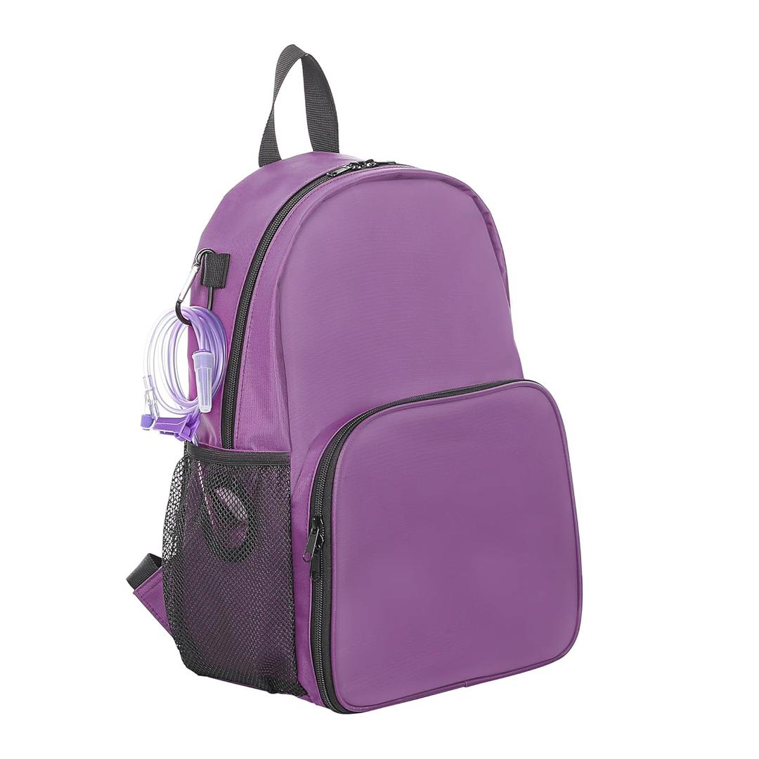 Feeding Tube Backpack for Feeding Tube G Tube J Tube GJ Tube Backpack - 15.8 Inch Gtube Feeding Backpack Modified Enteral Feeding Pump Backpack for Teenagers/Adults (Purple, Big)