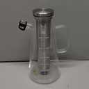 BTaT- Airtight Cold Brew Iced Coffee Maker Pitcher, 2 Liter/ 64 oz, Iced Tea Maker with Spout, Brewing Glass Carafe with Removable Stainless Steel Filter