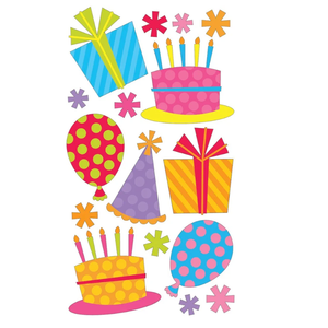 Sticko Sticker Themed-Fun Party and Balloons 52-00277