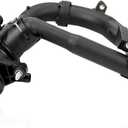 Coolant Thermostat Housing Assembly Compatible with 2016-2020 Mercedes-Benz C200 C300 GLC250 GLC300 E300 SLC180 SLC200 SLC300 SLK300 2.0L, Replacement for A2742000115 2742003400 2742003100