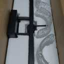 Bathroom Light Fixtures, 3-Light Vanity Lights with Water Ripple Glass Shade, Modern Black Bathroom Lights, Vanity Wall Lamp for Mirror (19.5in)