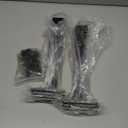 12 Pack - 10 inch Black Hidden L Shelf Bracket (1/5 Inch Thicked) Iron Floating Shelf Brackets Rustic Industrial Metal Brackets for Shelf Support