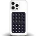 Anteel Medium-Sized Silicone Suction Phone Case Adhesive Mount, Enhanced Suction Power and Upgraded Thickened Sticky Phone Grip, Durable, Hands-Free Sticky Phone Holder, 2.28"x3.46" (Black)