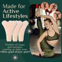 2 x Invisible Silicone Pads for Women  Reusable Seamless Inserts | Smooth Front Guard for Leggings, Swimwear & Activewear (3 Pack) Beige