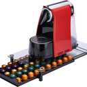 Rice rat Coffee Pod Storage Holder Capsules Originaline Drawer Organizer, Crystal Tempered Glass (50 pods)