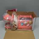 Ice Cream Toys Set, Pretend Play Shop Store, Ice Cream Counter with Light, Ice Cream Maker Playset, Cashier Toy with Sound, Kitchen Accessories Fake Food&Card, Gift for Toddlers Girls Boys 3+