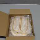 Modern Standing Napkin Holder for Table， Ceramic Gold Napkin Holders for Christmas Paper Napkins， Xmas Cocktail Tissue Dispenser,Servilleteros para Mesas for kitchen, dining, counter tops, outdoors