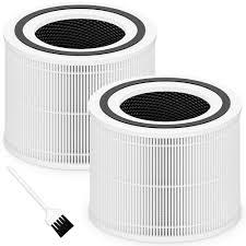 Core 300 Replacement Filter for LEVOIT Core 300, Core 300S and Core 300P Air Purifier, 3in1 H13 True HEPA Filter Replacement, Compared to Part # Core 300RF, 2 Pack, White