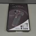 Electric Air Duster, 300000RPM High-Speed Cordless Blower for Barber with Variable Speed & Brushless Motor, Portable Mini Blower for Keyboard, PC, Computer, Replaces Canned Air, Gifts for Men (Gold+Black)