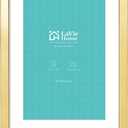 LaVie Home 16x24 Picture Frame Gold Poster Frame,Display Pictures 12x18 with Mat or 16x24 Without Mat, Stable and Sturdy Frame and Polished Plexiglass, Horizontal and Vertical Format of The Walls