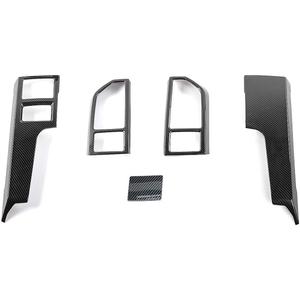 Keptrim for F150 ABS Carbon Fiber Central Console Air Conditioner Panel Trim for 2015 2016 2017 2018 2019 2020 Ford F150, 5pcs