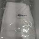 Yancorp White Kitchen Tier Curtains 24 inches Length Linen Textured Short Farmhouse Cafe Curtains Small Window for Bathroom Laundry Room(White,W24 X L24)