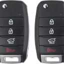 X AUTOHAUX 2pcs 4 Button Proximity Smart Car Keyless Entry Remote Control Key Fob for Kia Soul 2014-2019 SUV 433MHz 60 Chip OSLOKA-875T FSK 95430-B2100 95430B2100 Only Fit for PSD