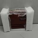 Phone Docking Station for Men: Desk or Nightstand Organizer with Drawer, Birthday Gifts for Husband, Dad, Boyfriend,Him, Wooden Charging Station for Phone Watch Key Holder Wallet (Reddish Brown)