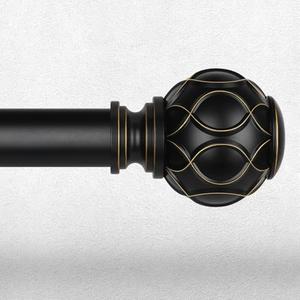 Black Curtain Rod 36-91 Inch, Boho Decorative Antique Drapery Pole
Heavy Duty Adjustable 1 Inch Diameter Rod, Rustic Farmhouse & Coastal Style, Vintage Window Treatment, Easy Installation
