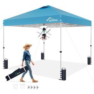 Acepic 10x10 Pop Up Canopy Tent，Serene Blue,10 * 10