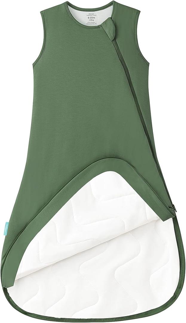 PurComfy Extra-Long Toddler Sleep Sack, Premium Bamboo Viscose Warm Sleeping Bag Supersoft 1.0 TOG Wearable Blanket 3T-4T-5T (Forest)