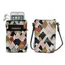 Cross Body Phone Pouch for Women, Tainada Universal Crossbody Dual Zippered Wallet Purse Bag with Detachable Strap for iPhone 11/ 12 Pro Max, XR, Samsung S20 FE, A32, LG Velvet (Mountain Pattern 1)