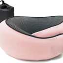 RURING Travel Pillows for Airplanes, Travel Neck Pillow Travel Pillow, Neck Pillow Airplane Memory Foam 360 Degree Support Stowable Pillows for Airplanes Offices and Cars (Pink)