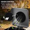 Dog Poop Trash Can Outside - 22L/6Gal Large Outdoor Trash Can with Lid