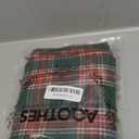 AQOTHES Pack of 2 Christmas Plaid Decorative Throw Pillow Covers Scottish Tartan Cushion Case for Farmhouse Home Holiday Decor Red and Green, 18 x 18 Inches