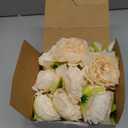 Thiccywoov 50 Pcs Artificial Flowers, 3.2 Inches Silk Rose Head Flowers Fake No Stem for Wedding Bridal Bouquet Home Floral Decor DIY Centerpieces Arrangements Party Tables Decoration (Champagne)