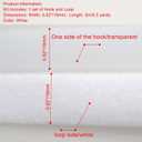 Extremely Thin and Soft Strong Mini Clothes Hook and Loop Fasteners Sewing Type Back Without Adhesive Tiny Clothing Accessories DIY Handmade Materials (White, 0.62"/16mm)