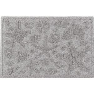 Aqua Shield Beachcomber Doormat, 2" x 3", Medium Grey
