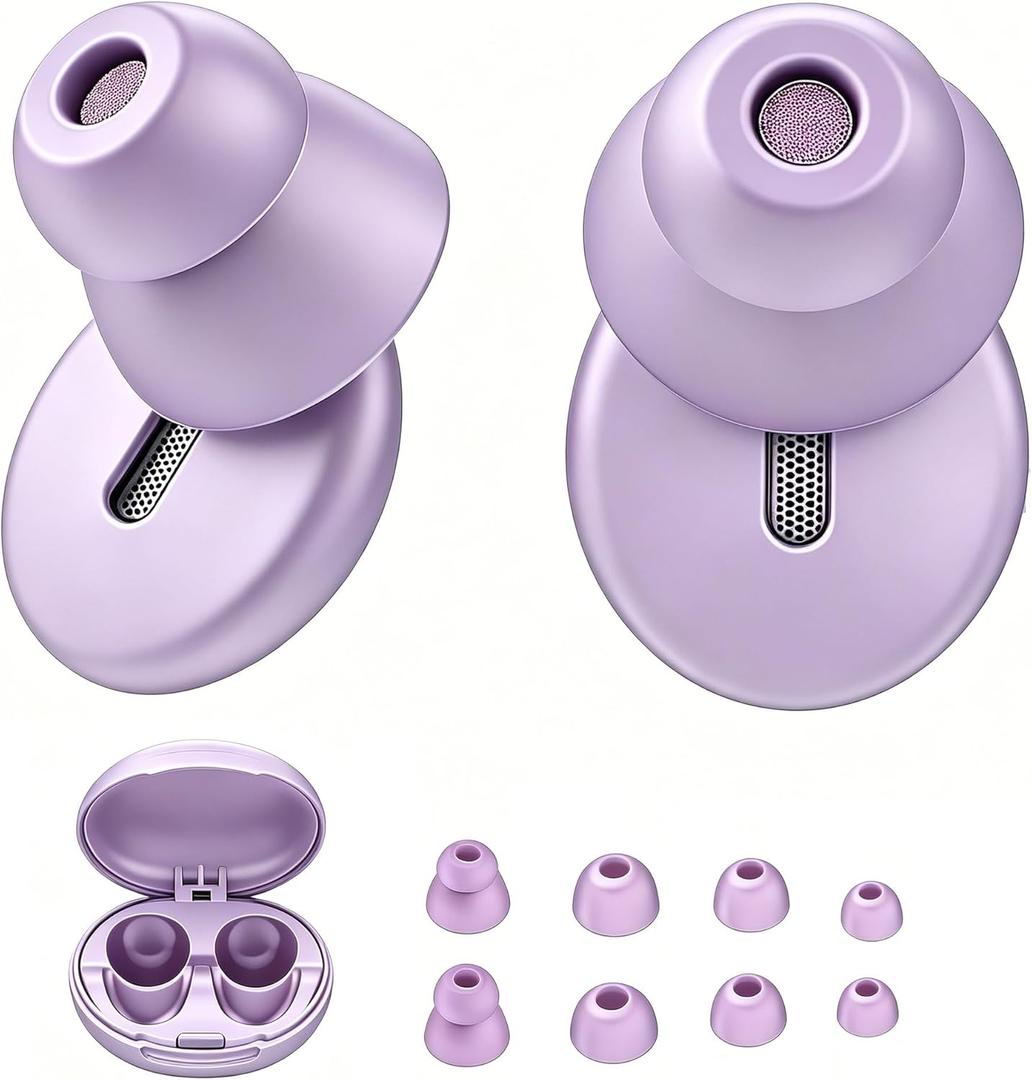 Sleep Ear Plugs for Side Sleepers, Breathable Hole Reduce Ear Pressure, Soft Reusable Silicone Earplugs for Snoring Shooting Airplane Travel 0.1oz in Weight