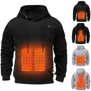 Heated Jacket Hoodie For Men & Women Autumn Winter Heating Casual Sweatshirt Winter Coat Outdoor Not Include Battery