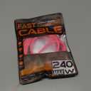 chubbycable Black Chubby Pro - Samurai Cable 120W USB-C Cable Silicone Fast Charging USB C Charger Cord Compatible with iPhone 17-15 Series iPad Galaxy Series, Rose Red, USB-A to Type-C, 6.6FT