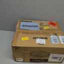 LEDIARY Caged Ceiling Fans with Lights, White Flush Mount Ceiling Fan with Remote&App, Small Low Profile Bladeless Ceiling Fan Light Fixture for Bedroom, Kitchen, Dining Room-White Gold Color, Medium