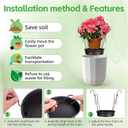 Adjustable Planter Inserts for Large Pots, Made of Thickened PP Material. They Can Be Used as a Substitute for Plant Risers for Inside Pots. Used to Reduce Soil Filling(1, large size for 14"-20")