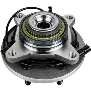 Autoround 515043 Front Wheel Bearing and Hub Assembly Fit for 4x4 4WD Ford Expedition & Lincoln Navigator 2000-2006, 6 Lug w/ABS