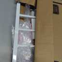 Regalo Safety 29-49" Easy Step Extra Wide Baby Gate for Doorways & Bottom of Stairs, Pressure Mounted Safety Gate with Door for Babies, Toddlers & Pets, White