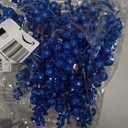 DearHouse 14 Pack Christmas Glitter Berries Stems, 7.8Inch Artificial Christmas Picks for Christmas Tree Ornaments, DIY Xmas Wreath, Crafts, Holiday and Home Decor (Dark Blue)